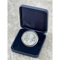 Национальный парк "Нарочанский". Лебедь–шипун, в футляре с сертификатом, серебро, 20 рублей, 2003