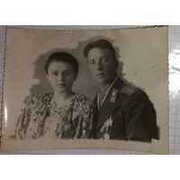 1945  ВОВ Красавец Портретное фото орден Славы и.награды подписано (Алб)