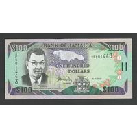 Ямайка 100 долларов 2002 года. Тип Р-80b. Состояние UNC!