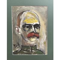 Акулов В.И "Отто фон Бисмарк", 2010г. Гуашь, масло. Размер 30х41 см.