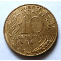 10 сантимов 1987 Франция