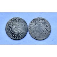 Монеты СЕРЕБРО Польша ТЫМФ 1665 год ЯН КАЗИМИР