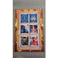 Блок футбол спорт чемпионаты мира   MNH