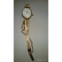 Часы Чайка позолота Au рабочие супер сохран.