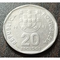 Португалия 20 эскудо, 1987    ( 2-9-2 )