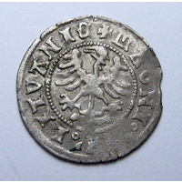 Полугрош Александр Ягелончик, остатки штемпельного блеска