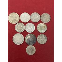 Лот серебряных монет