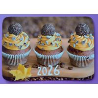 Кексики. Сладости. Календарик, глянец, 2026. Траско