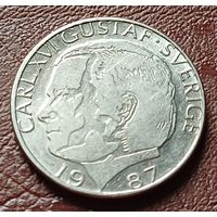 Швеция 1 крона, 1987    ( 1-11-7 )
