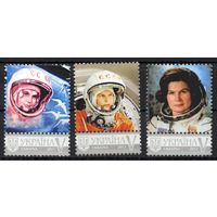 Украина 2013. Персональная марка. Космос.В.Терешкова. 3 марки (712II)