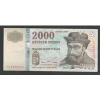 Венгрия 2000 форинтов 1998 года. Тип Р-181. Состояние XF+