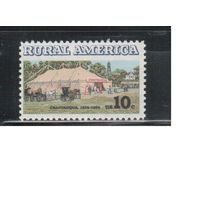 США-1974, (Мих.1154),  ** , Деревенская Америка(одиночка)