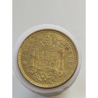 1 песета Испания 1975 года в звезде 78 лот 45