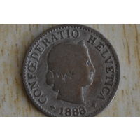 Швейцария 5 раппенов 1883