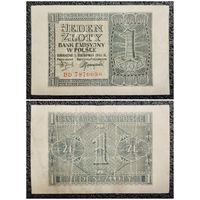1 злотый Польша 1941 г.