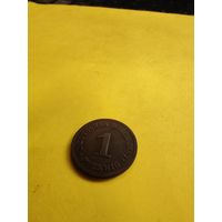 1 пфенниг 1887 (F). отличная. СМОТРИТЕ ДР. МОИ ЛОТЫ. Большая распродажа!