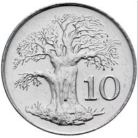 Зимбабве 10 центов, 2001 UNC