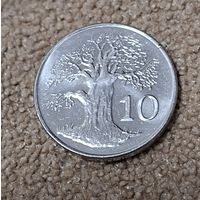 Зимбабве 10 центов, 2001 aUNC