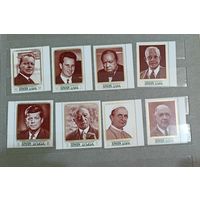 Аджман** 1970 Известные личности Кеннеди, Черчилль, де Голль, Адэнауэр, Бранд,