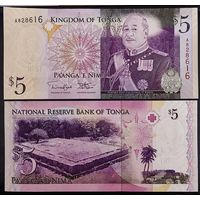Тонга 5 паанга 2012г., UNC