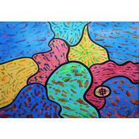 Счастье, смешанная техника, бумага 2012, Котов Олег