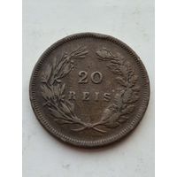 20 реалов Португалия 1892 года. Монета не чищена. 45186