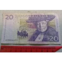 20 крон, Швеция. Астрид Линдгрен. Распродажа коллекции.