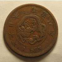 Япония, 1 Сен 1875 квадро-чешуя, редкий год !