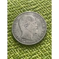 Дания 16 скиллинг 1856 г