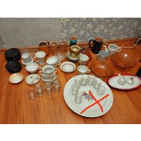 Лот посуды СССР аукцион с рубля три дня