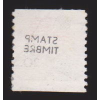 Флаг герб США 1981 год лот 11 надпечатка или отпечаток конверта на обратной стороне