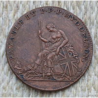 США 1 цент 1796 года. Корабль. Поселение Кентуки. BRITISH SETTLEMENT KENTUCKY. Предложи свою цену или обмен!