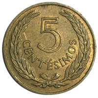 Уругвай 5 сентесимо, 1960