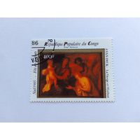 Марки   Живопись   Конго 1986г    1  шт -  0,50 руб.