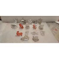 Ёлочные игрушки из пластика. 8