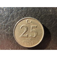 Турция. 25  куруш.2005. С 20 копеек. Распродажа коллекции. Смотрите другие лоты.