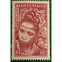 Мартиника 1947. Портрет местной девушки