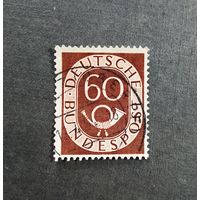 Марка Германия 1951 год Стандартный выпуск