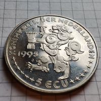 5 Экю.Нидерланды 1995 г.Рождество