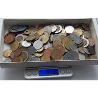 950 грамм монет Весь мир без России , СССР и Украины