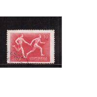 СССР-1956, (Заг.1819),  гаш. , Спартакиада, Легкая атлетика