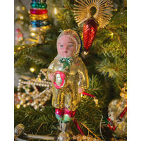 Ёлочная игрушка "Малыш с погремушкой", СССР, редкий