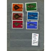 БОЛГАРИЯ, 1965,  РЫБЫ,  6м, гашен