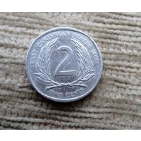 Werty71 Карибские острова 2 цента 2004 Елизавета 2  Карибы