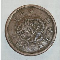 Япония, 2 Сена 1877 квадро-чешуйки