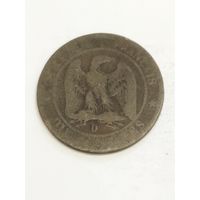 Франция 10 сантим 1856