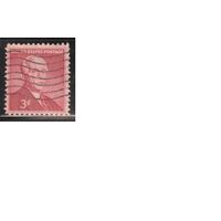 США-1955, (Мих.693), гаш. ,Личности, Министр финансов(одиночка),