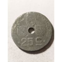 Бельгия 25 сентим 1942