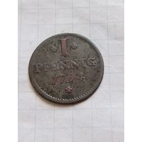 1 пфенниг 1794 года. Франкфурт!!!