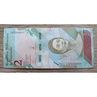 Werty71 Венесуэла 2 боливара 2018 UNC банкнота